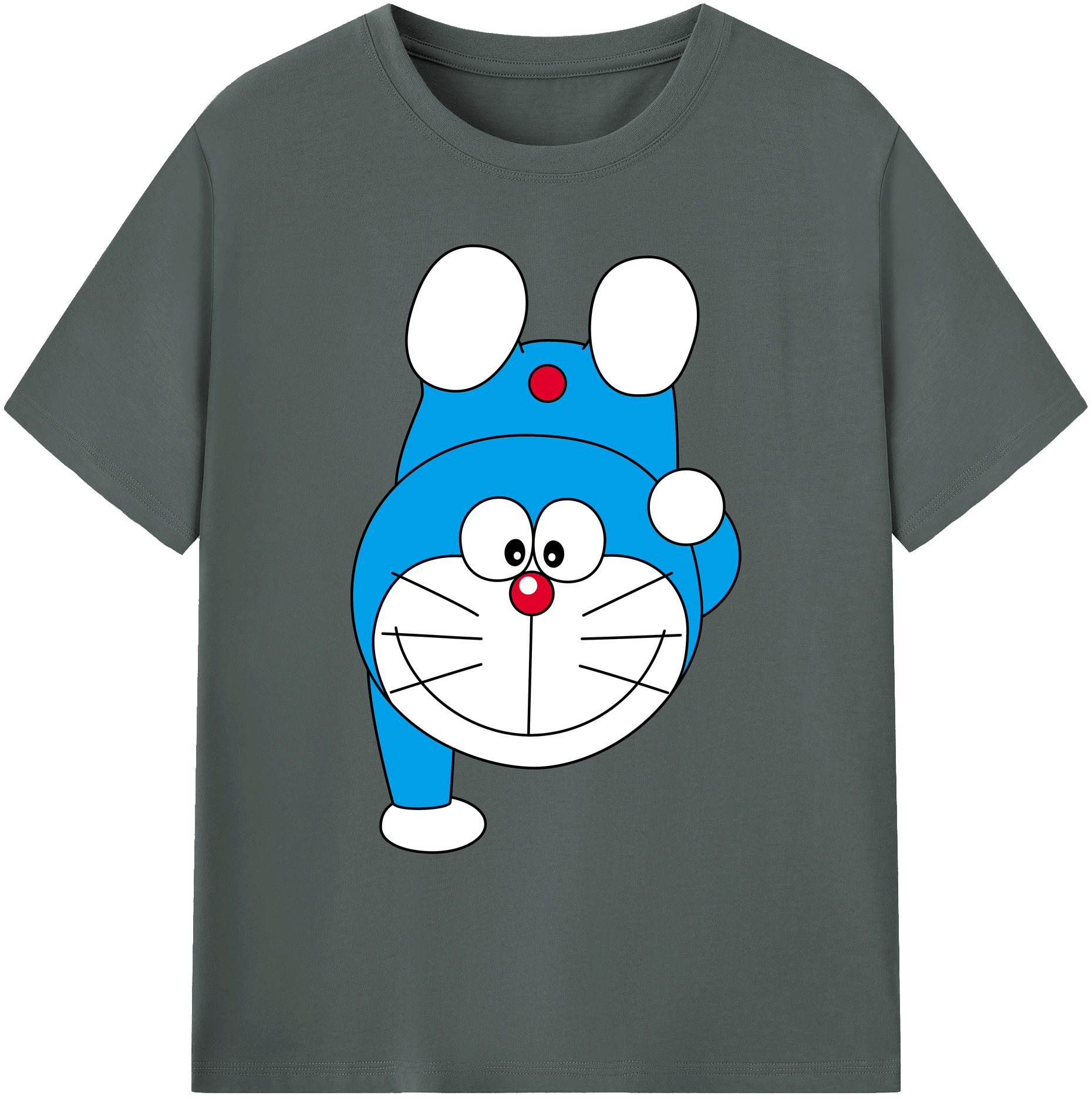 （画像用） ドラえもん Doraemon 綿100％ メンズ半袖Tシャツ｜肌触りやわらか＆通気性